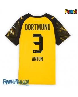 Borussia Dortmund Waldemar Anton #3 Tricou Fotbal Replică 2025-26 Femei Acasa